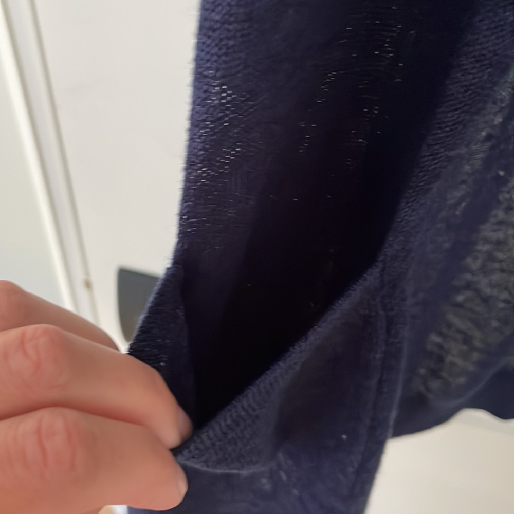 Halogen Side Slit Cardigan - Blue - Picture 7 of 16